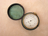 19th century pocket barometer signed LENNIE EDINBURGH.